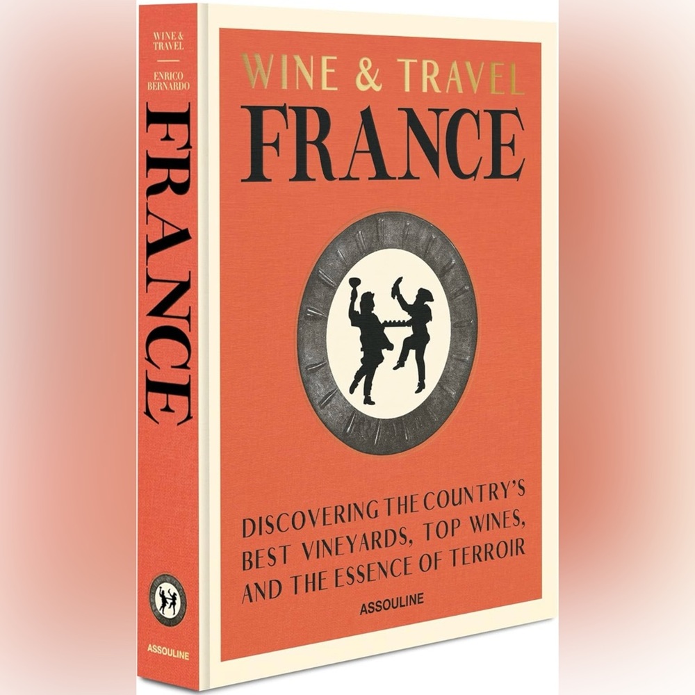 Assouline Wine & Travel France Book in Orange and Black